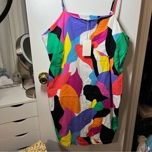 A New Day NWT Colorful Abstract Dress